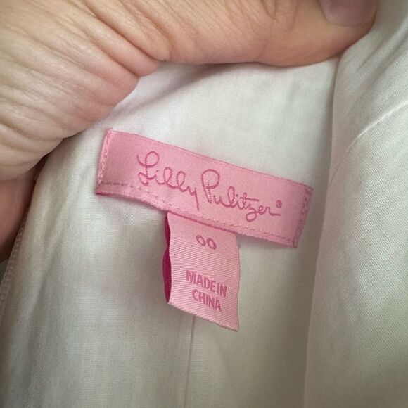 NWT Lilly Pulitzer Women's Largo Shift Mini Dress 100% Cotton Size 00 - Picture 7 of 7